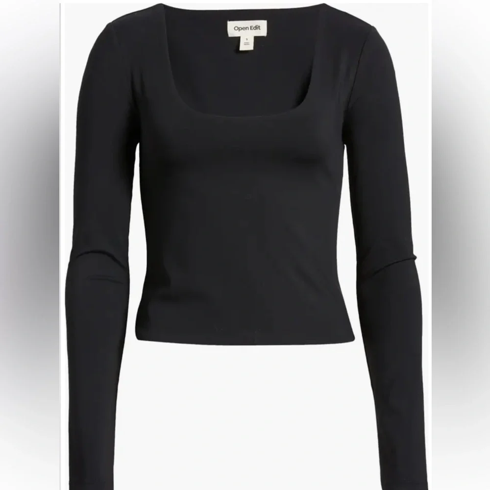 Open Edit Smooth Edit Scoop Neck Top - Picture 6 of 10